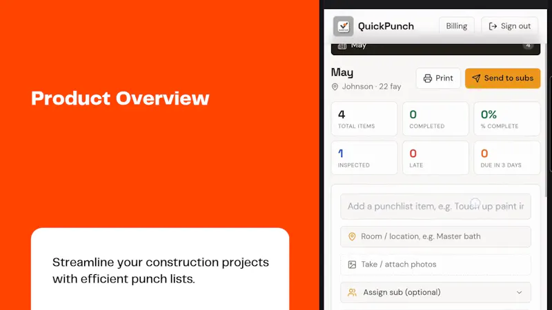QuickPunch - contractor punchlist app screenshot 4