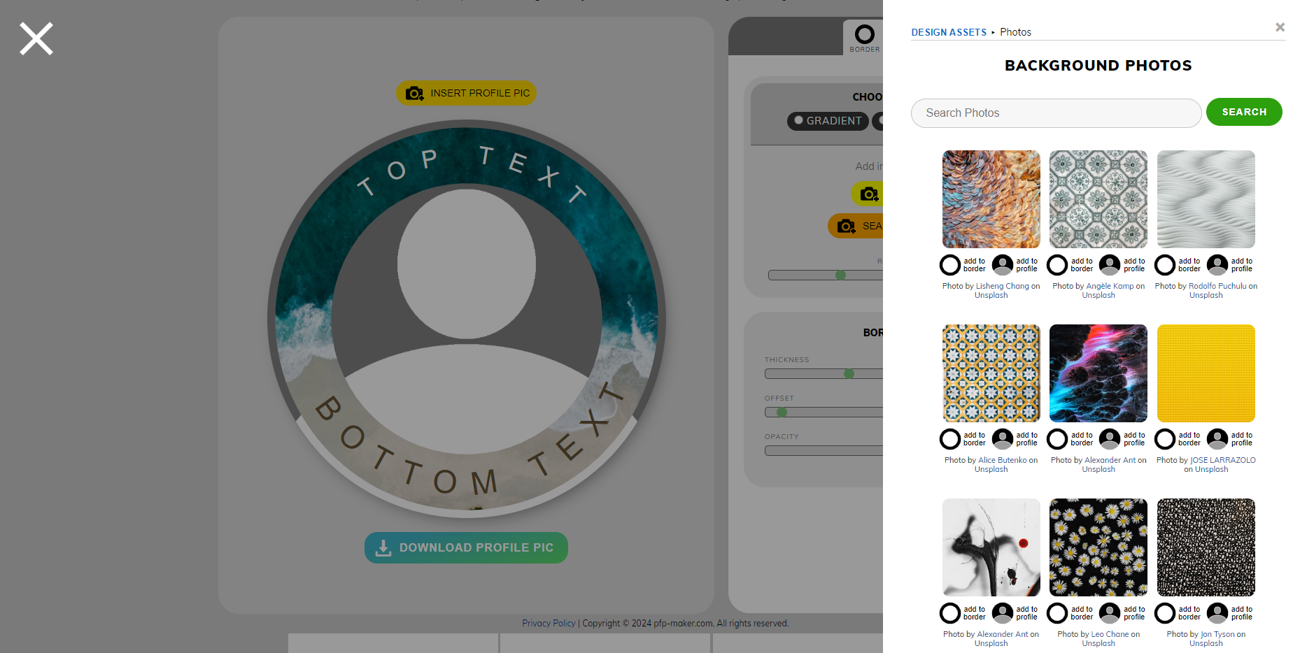 Media pfp-maker.com - Buat cincin gambar profil dari gambar dan teks 2