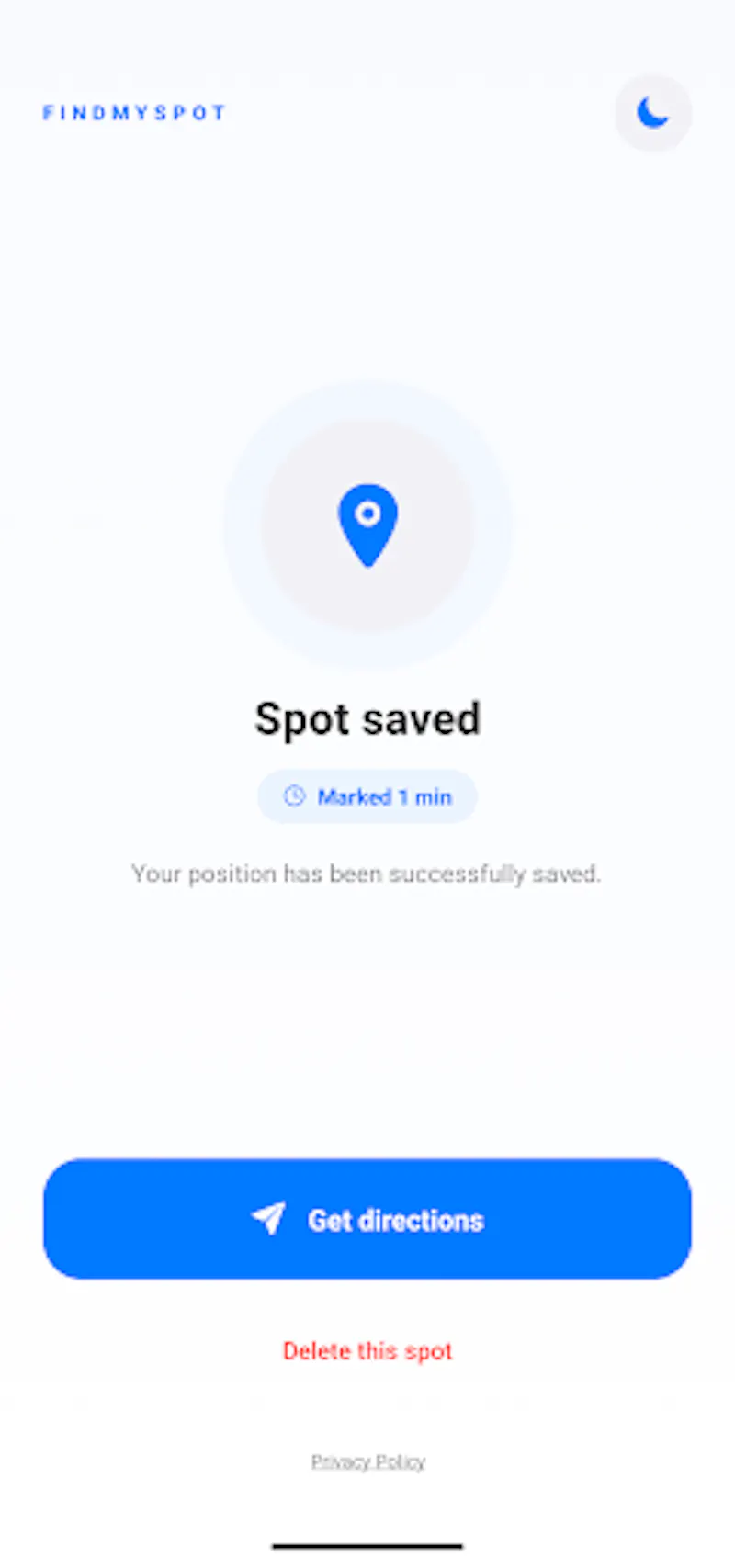 FindMySpot screenshot 3
