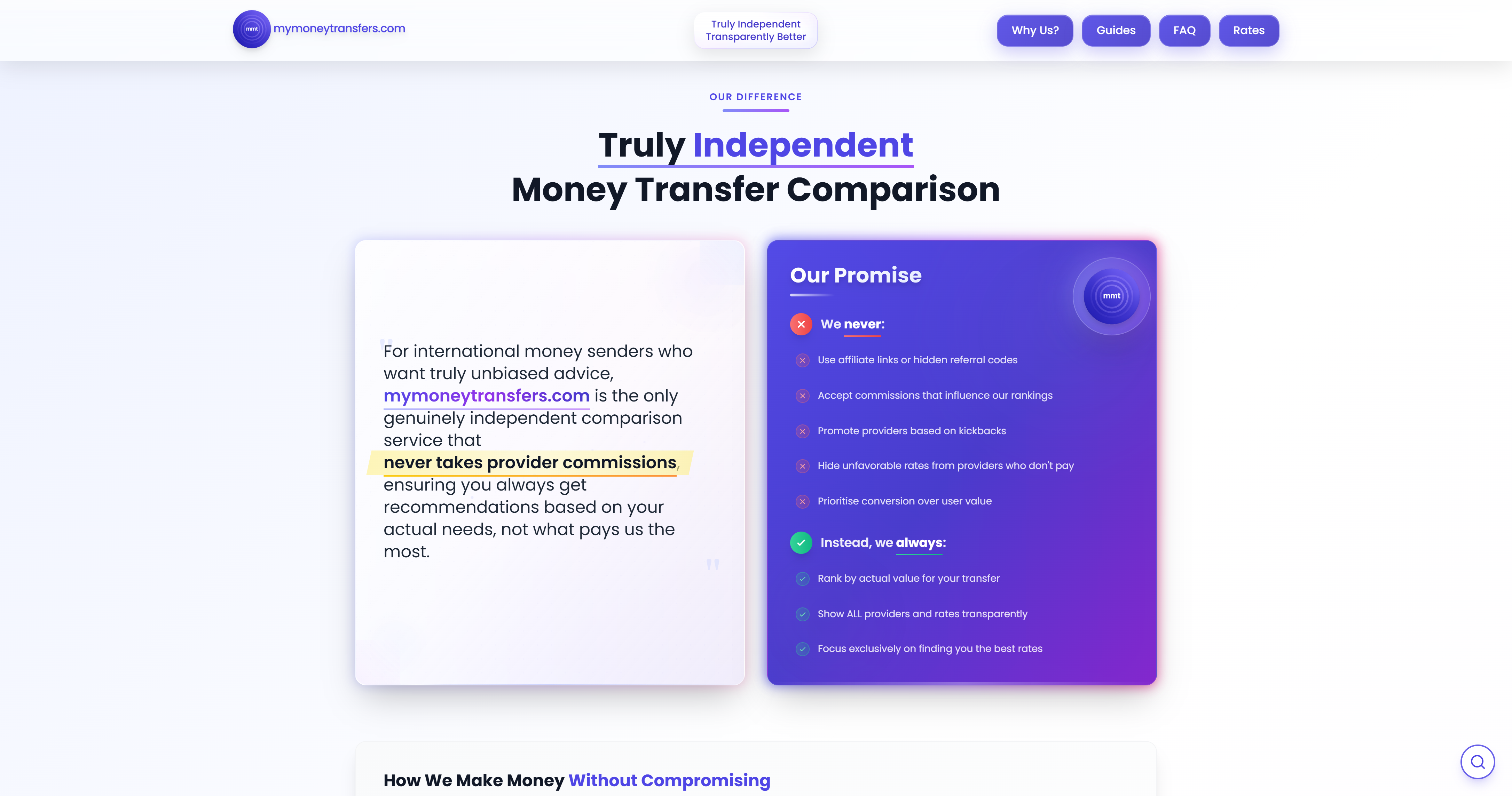 mymoneytransfers.com - Totally Transparent Money Transfer Comparison media 3