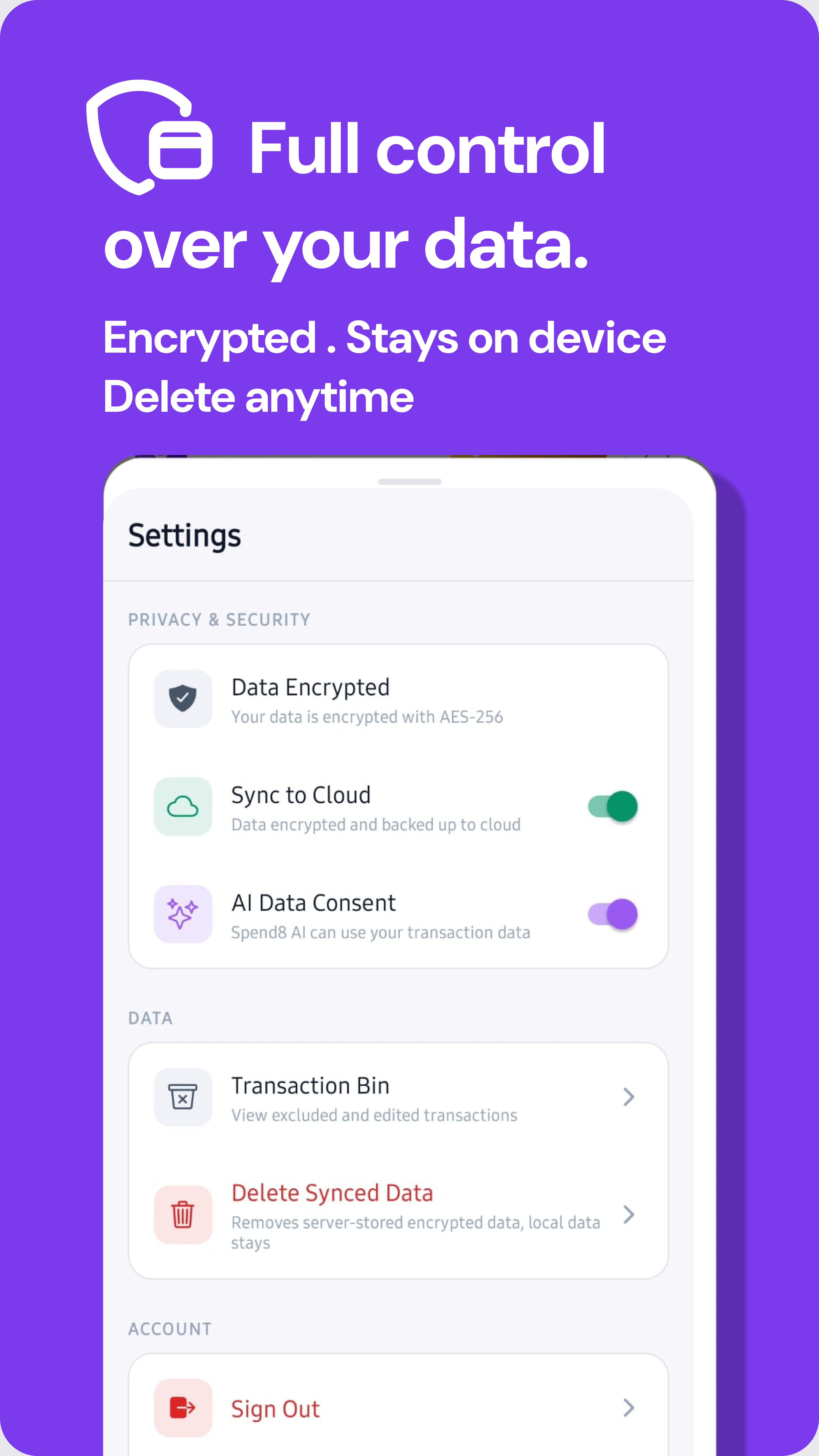Spend8 — AI Money Manager gallery image
