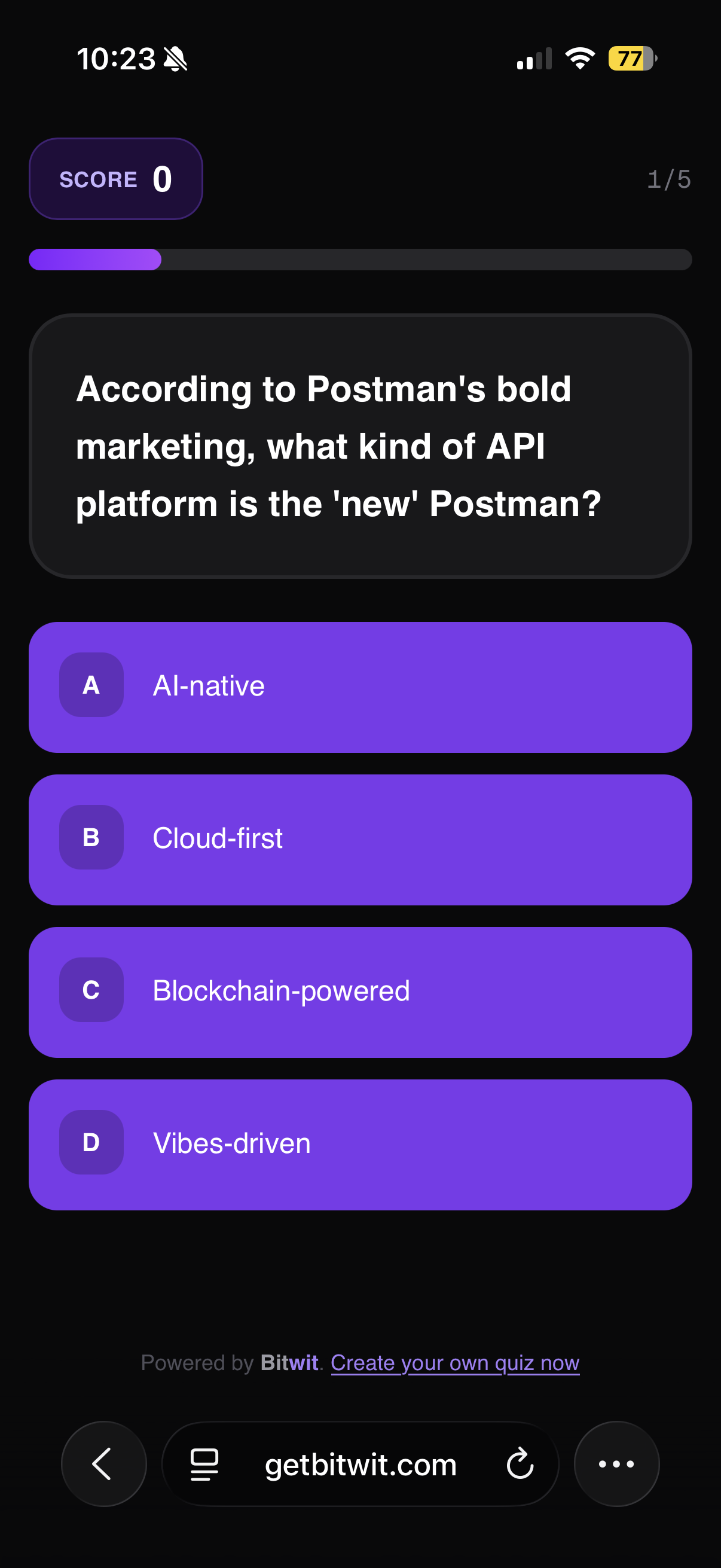 Bitwit — Developer Meetup Trivia gallery image