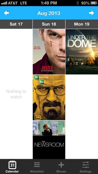 Follow Shows for iPhone gallery image