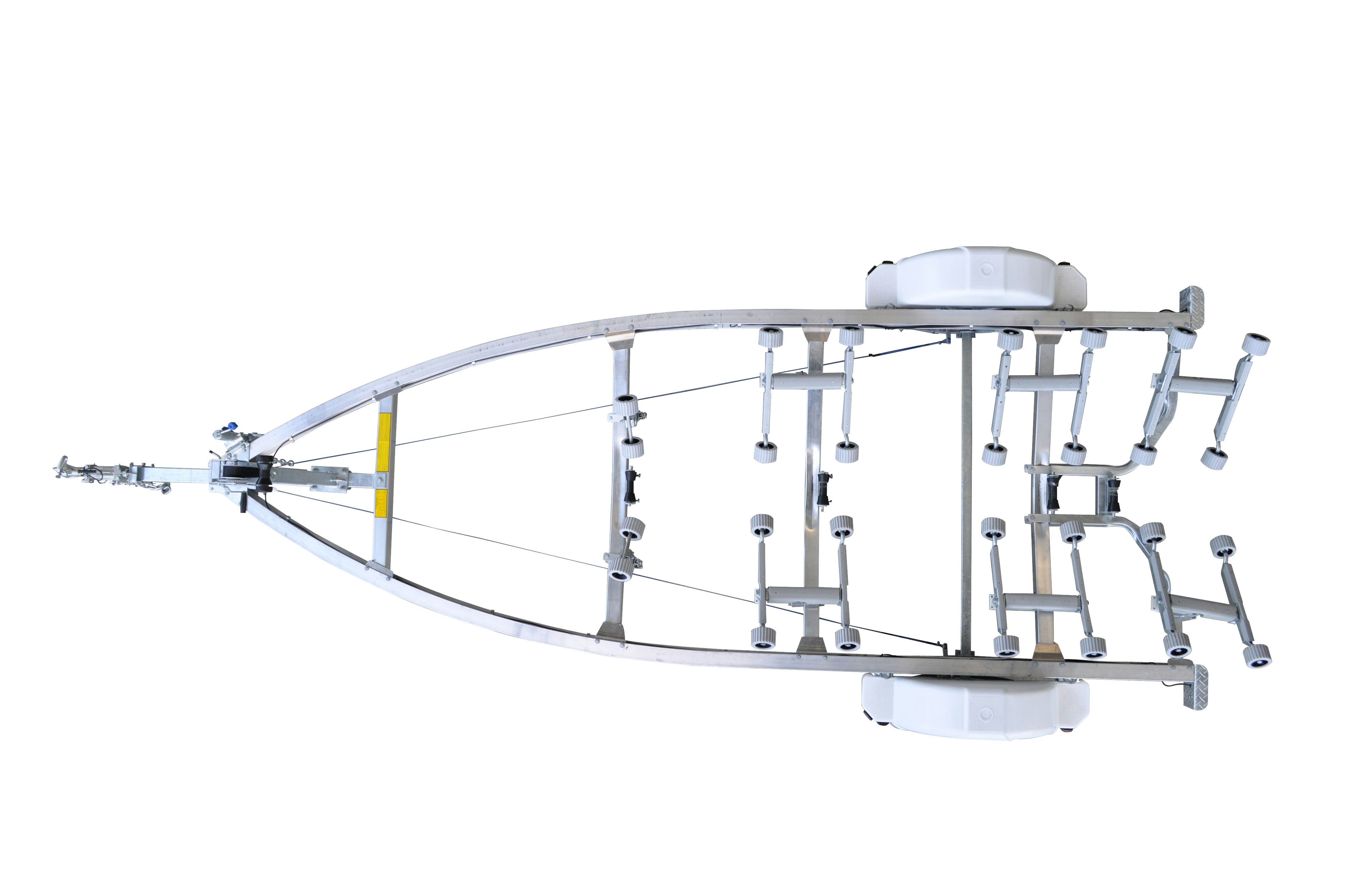 HYDRAULIC BRAKED SINGLE TRAILER BOAT