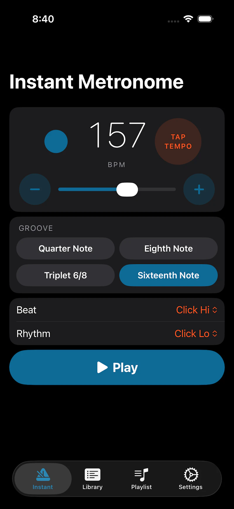 BeatClikr: The Live Metronome screenshot 2