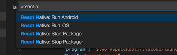 VSCode Extension for React Native