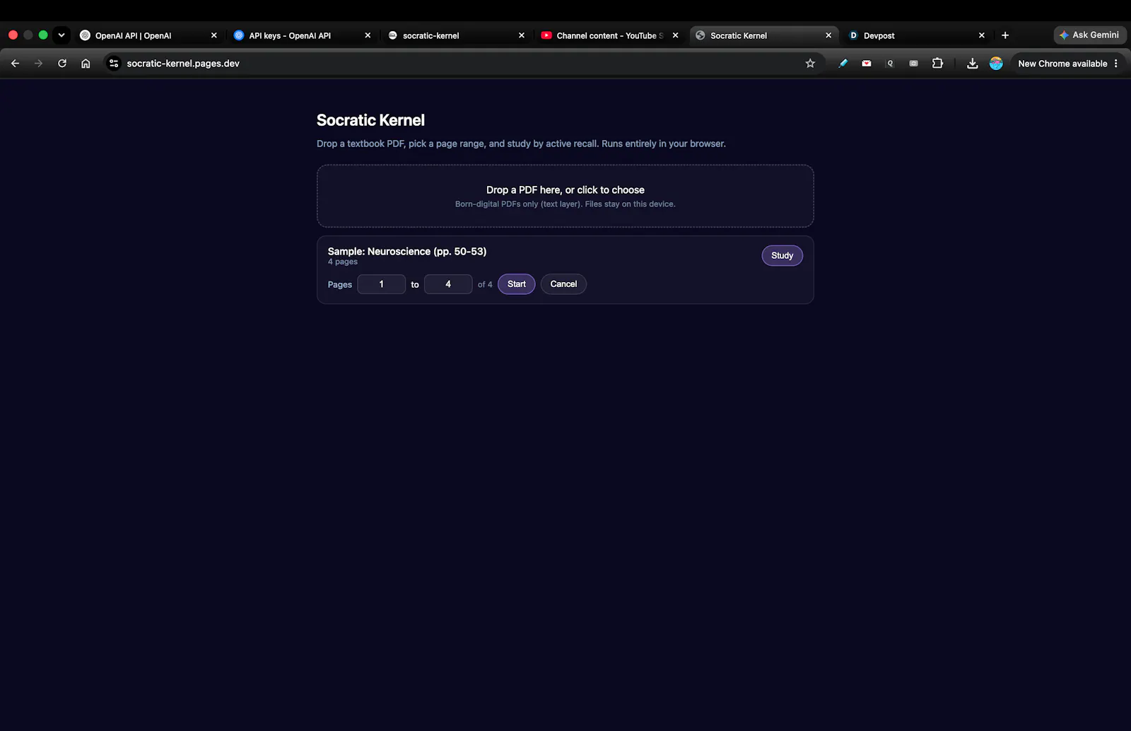 Socratic Kernel screenshot 2