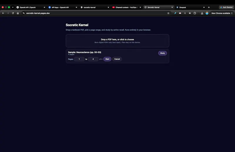 Socratic Kernel screenshot 2