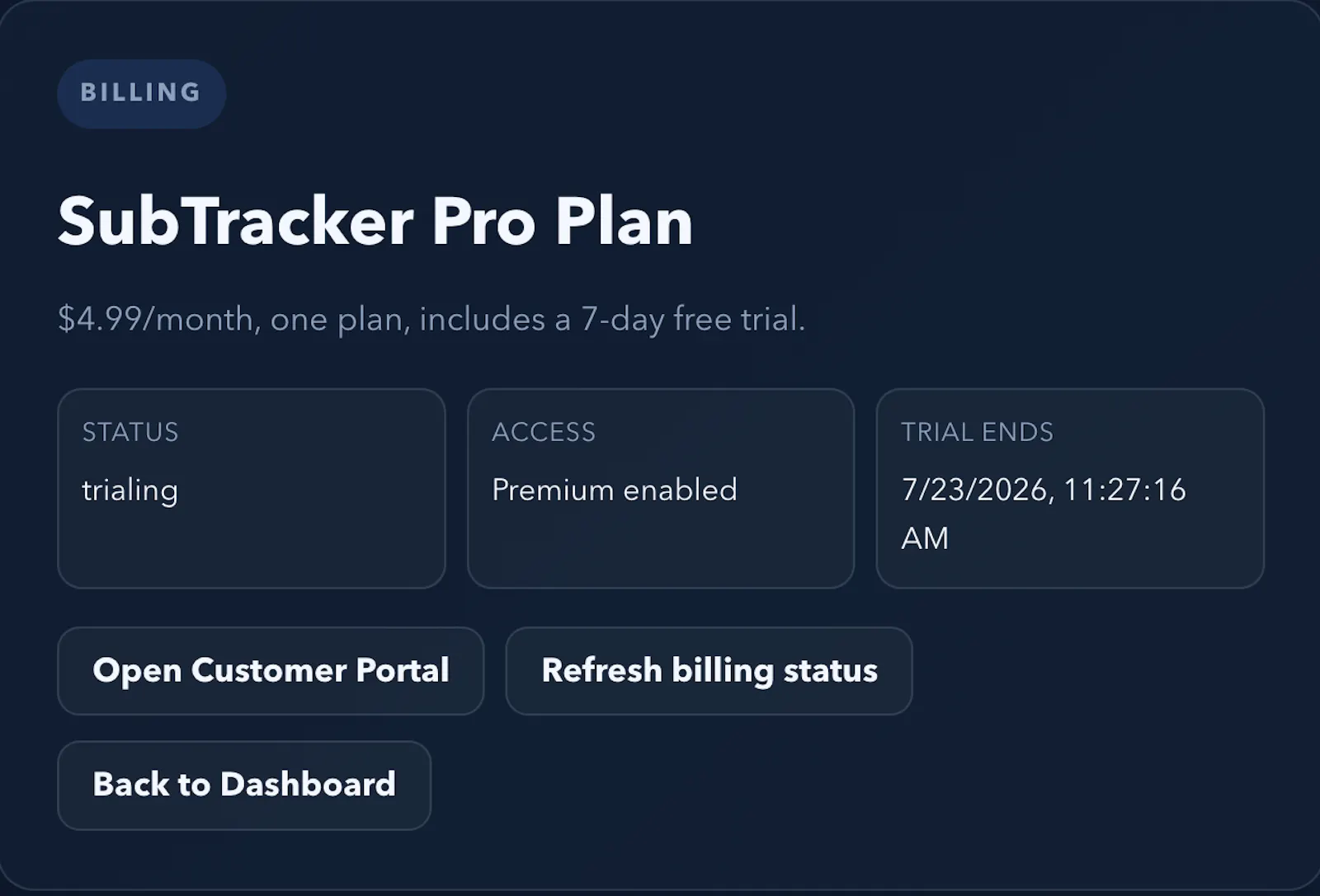 SubTracker Pro screenshot 4