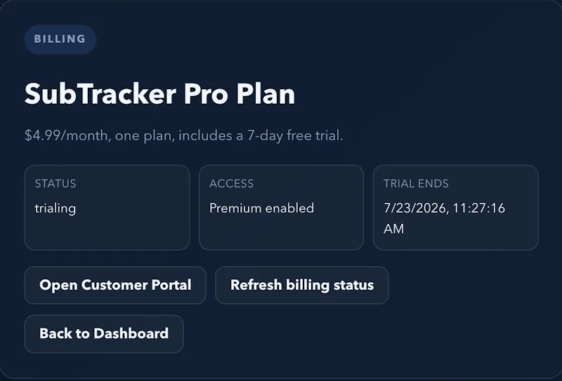 SubTracker Pro screenshot 4