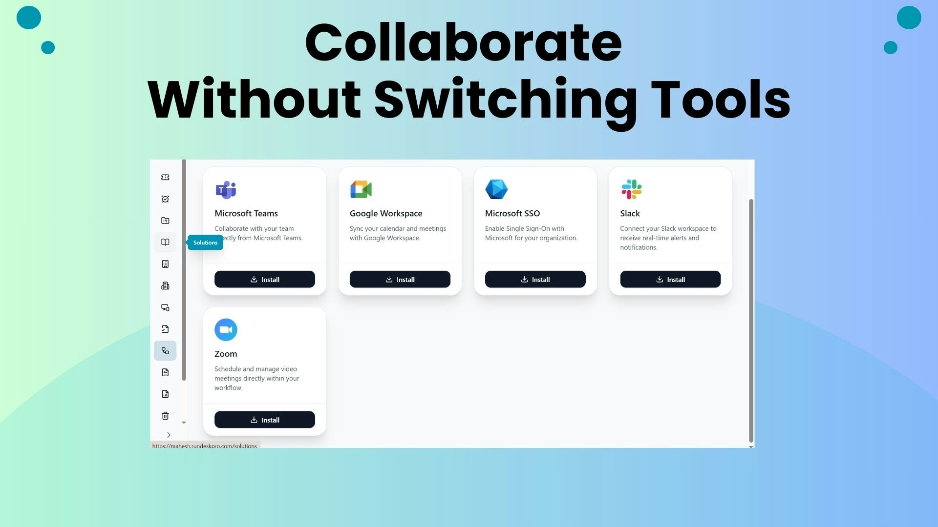 RunDeskPro - Screenshot 2 showing product features and functionality