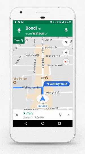 Real-time location sharing on Google Maps