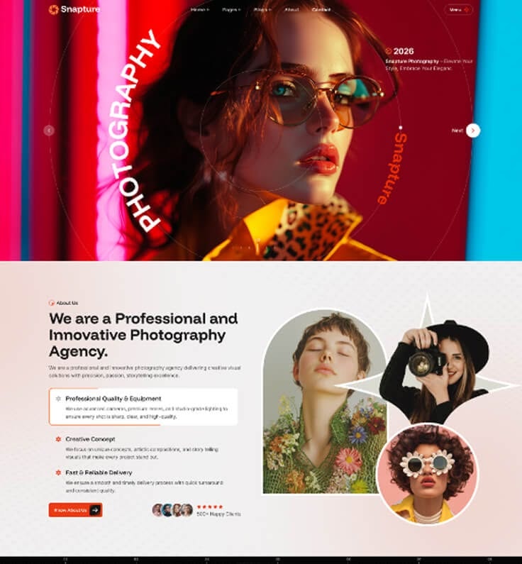 Photography WordPress Website Theme gallery image
