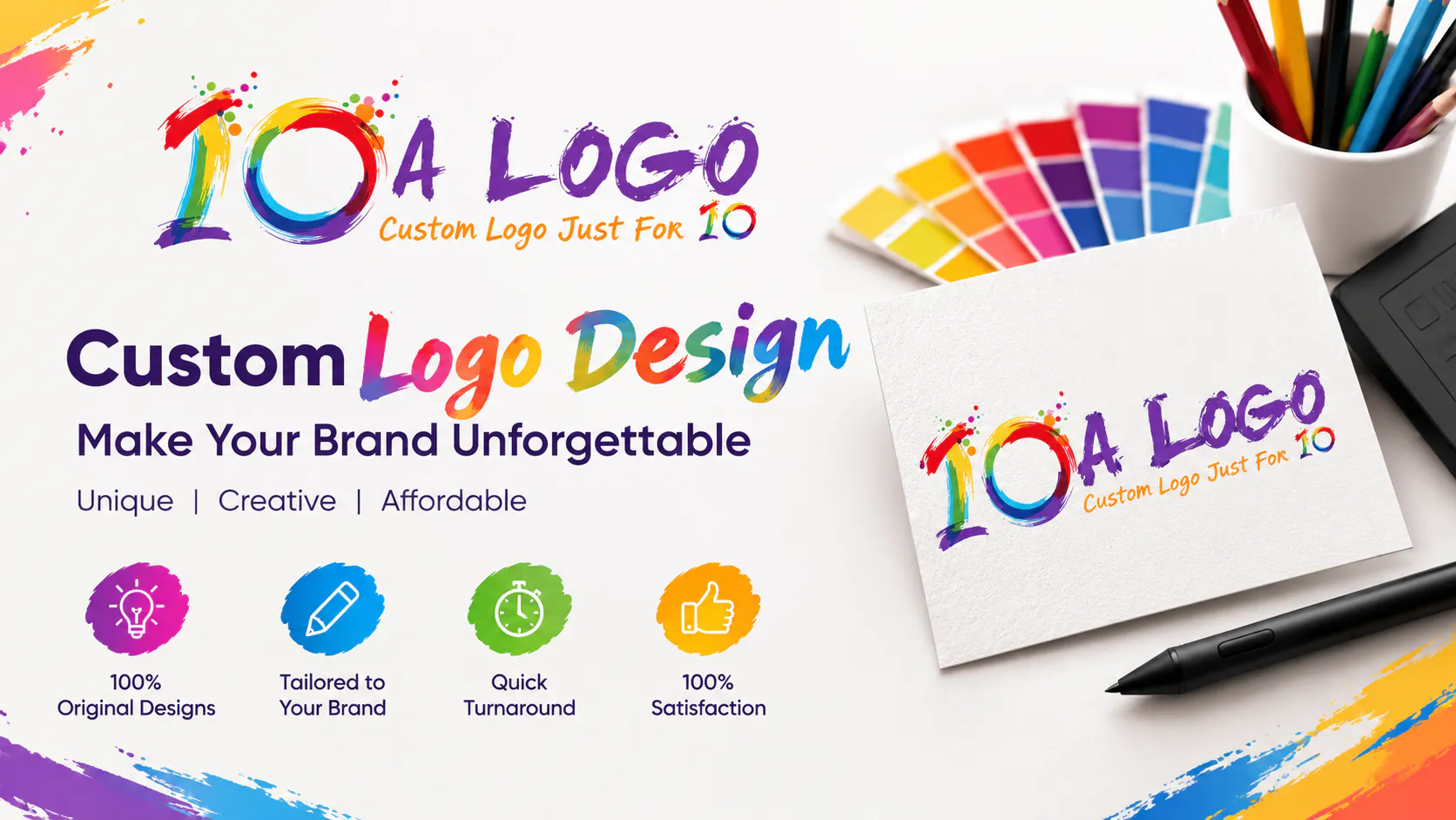 Cheap Custom Logo Design Service gallery image