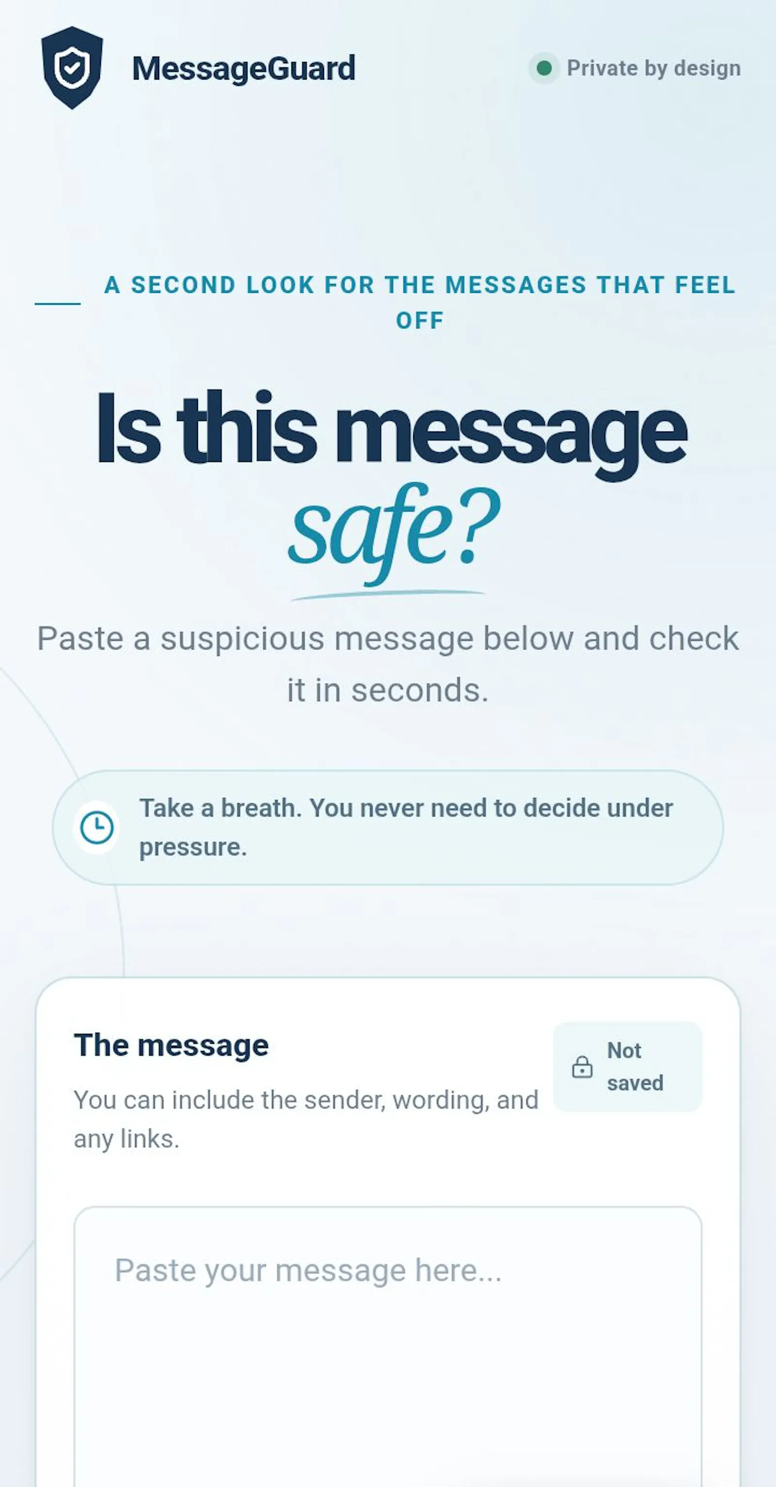 MessageGuard screenshot 1