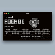 Fochoc - keep an eye on your crypto portfolio anytime in the terminal gallery image