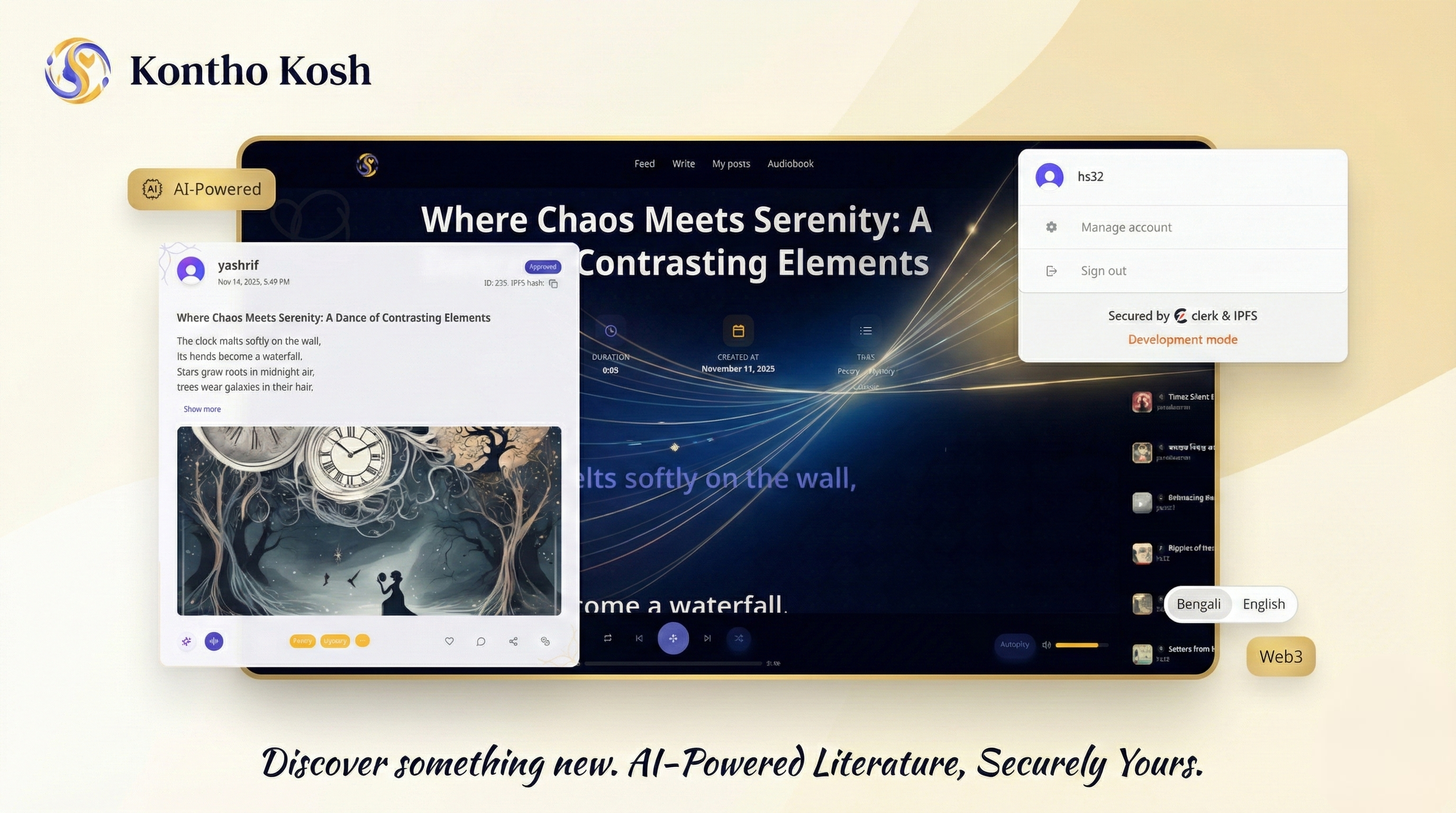 KonthoKosh - Screenshot 2 showing product features and functionality