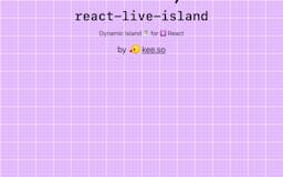 React Live Island media 2