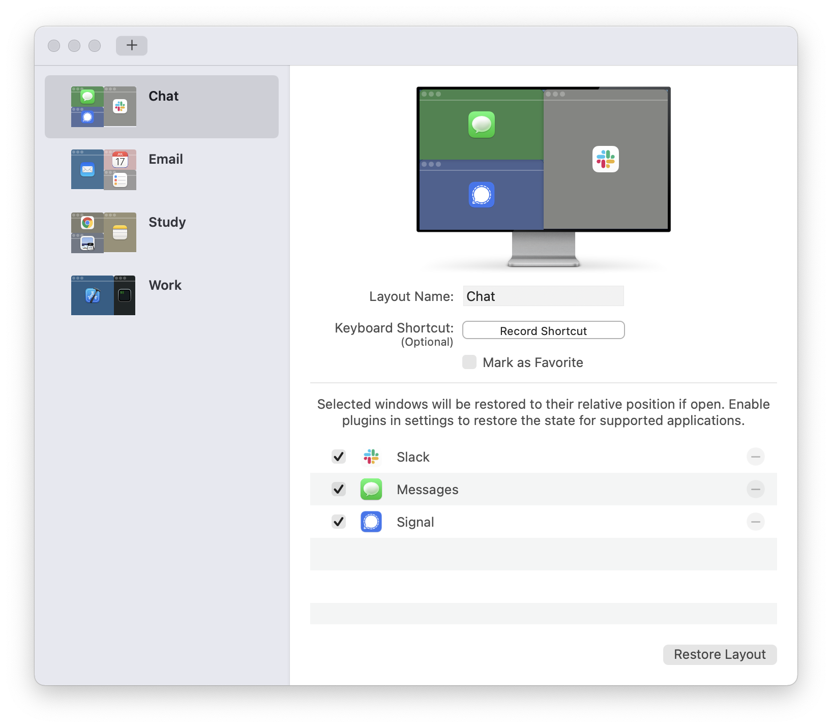 Layouts gallery image