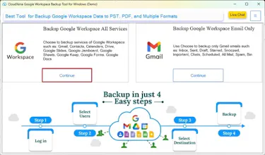 CloudXena Google Workspace Backup Tool gallery image