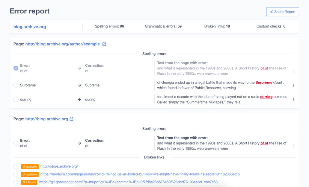SiteInspector gallery image