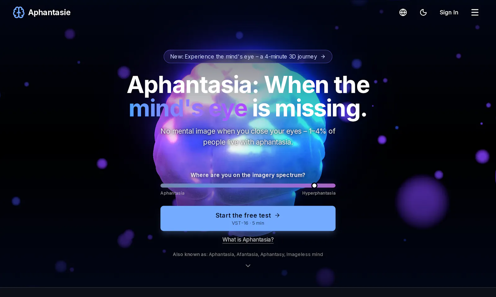 Aphantasia screenshot 2