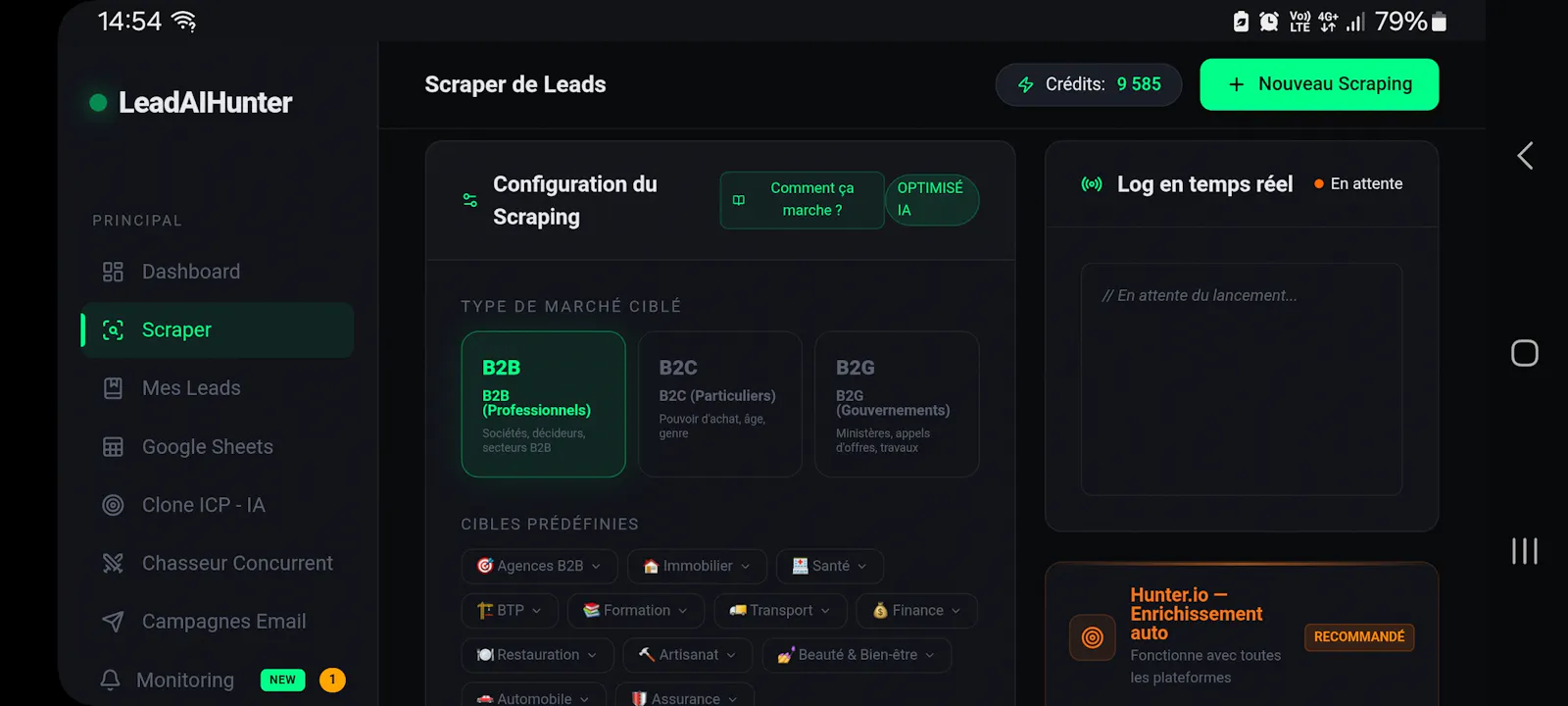 Laead AI Hunter screenshot 2