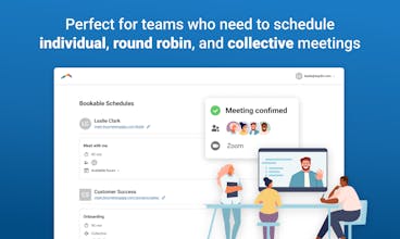 An intuitive and user-friendly team meeting scheduler integrated into workflows