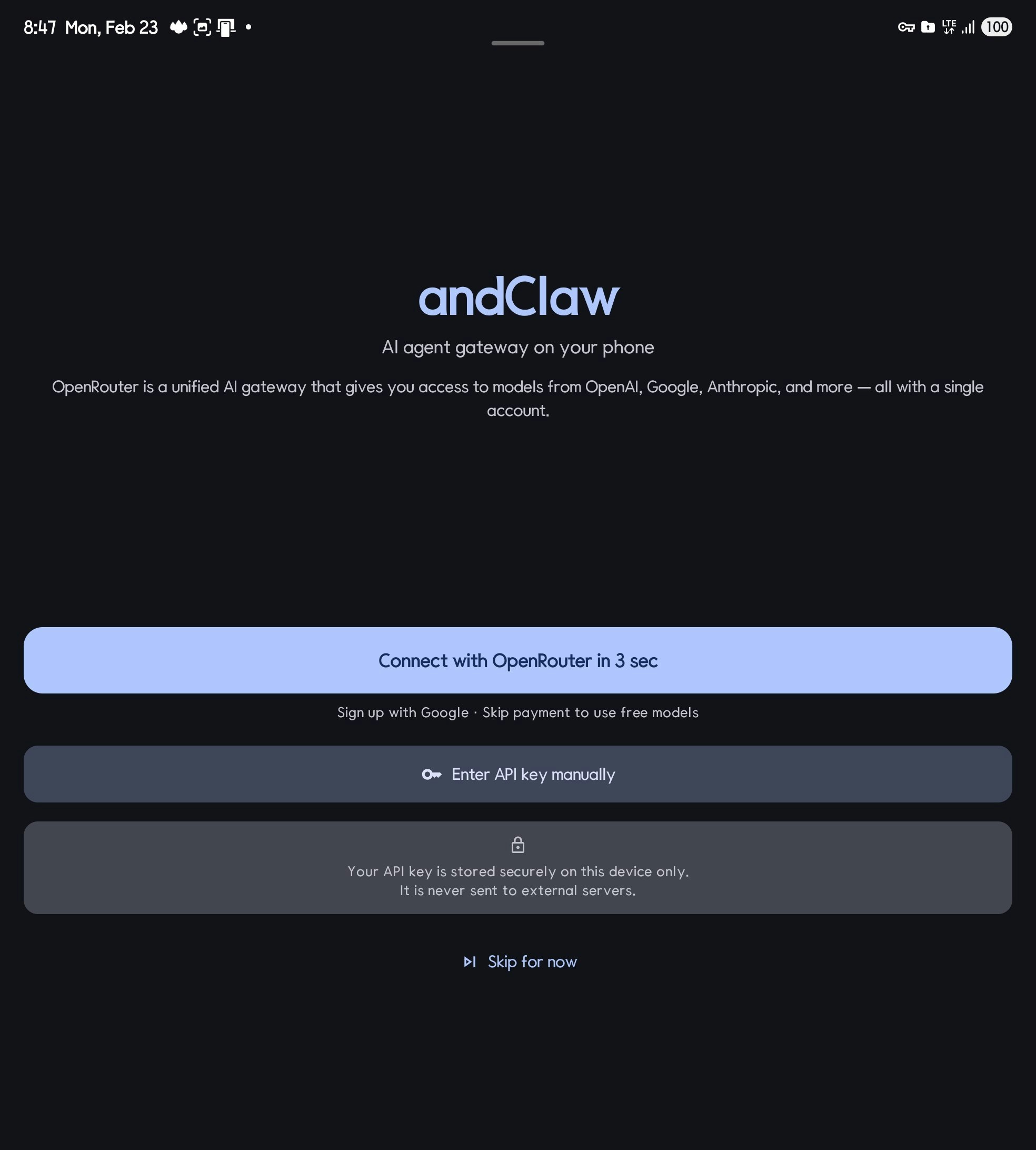 andClaw - Screenshot 4 showing product features and functionality
