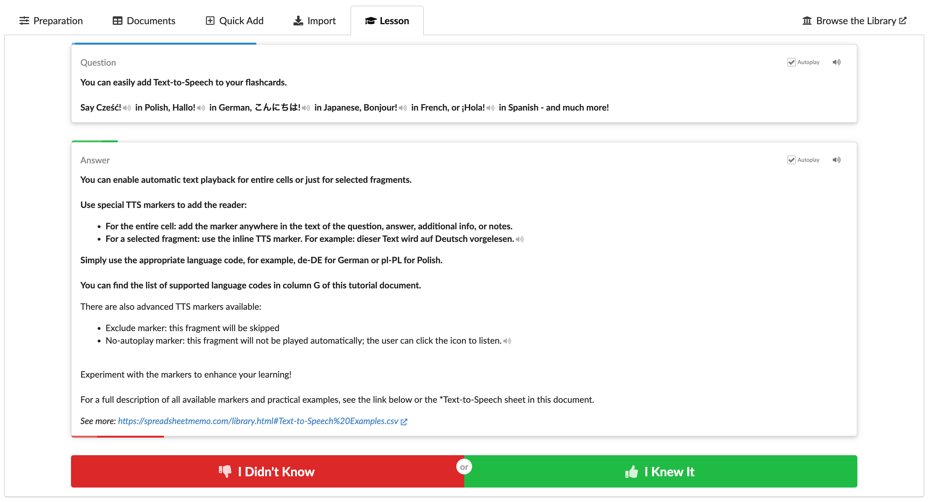 SpreadsheetMemo - Screenshot 2 showing product features and functionality