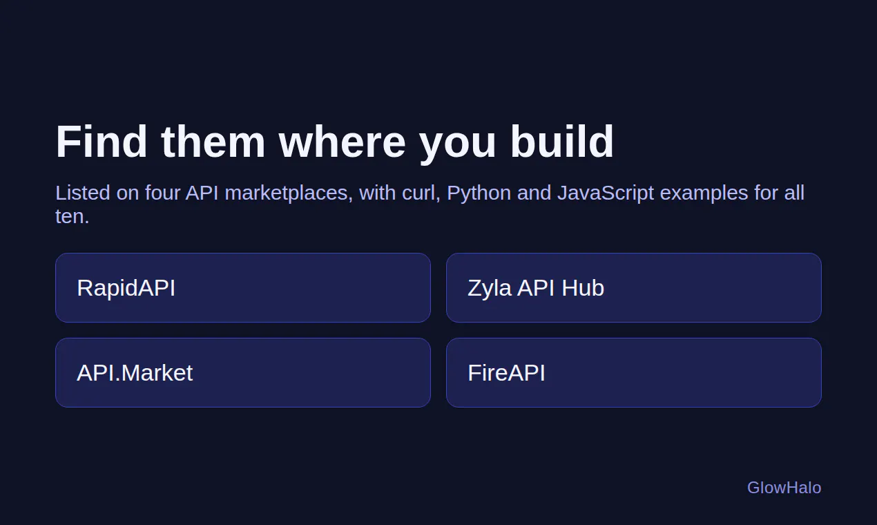 GlowHalo Utility APIs gallery image