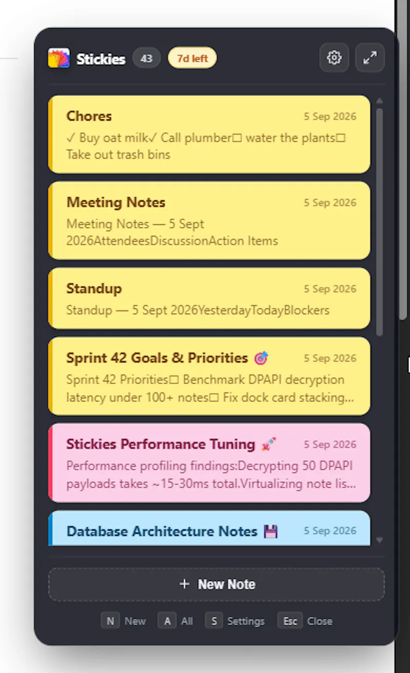 Stickies.lol screenshot 1