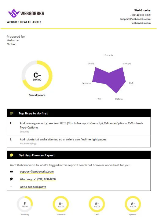 WebSnarks Website Health Checker gallery image