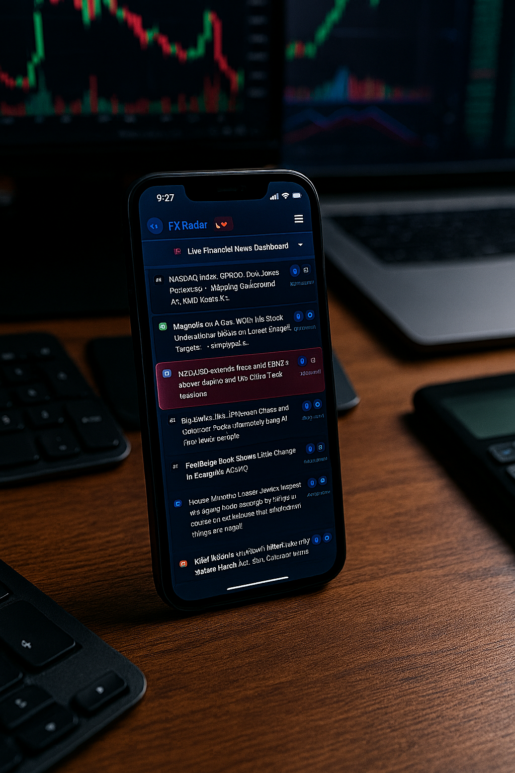FXRadar – AI Live Financial News Hub gallery image