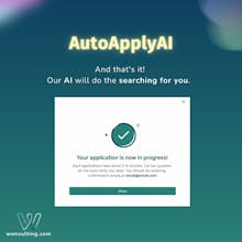 Виртуальный помощник, символизирующий AutoApplyAI. Испытайте персонализированное приложение без утомления.