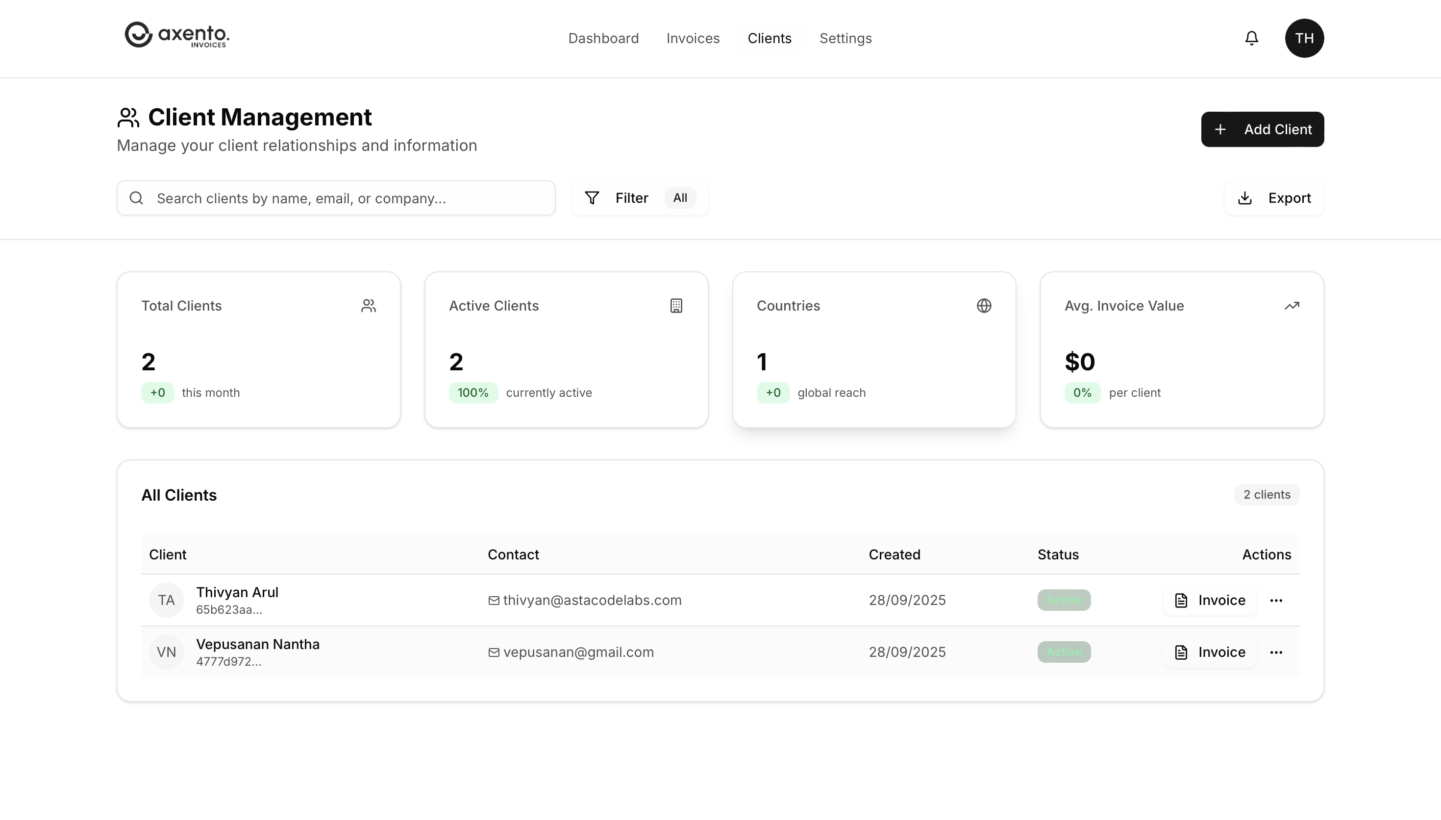 Axento Invoices gallery image