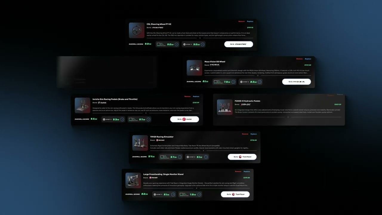 Ready Set Sim – Sim Rig Builder gallery image