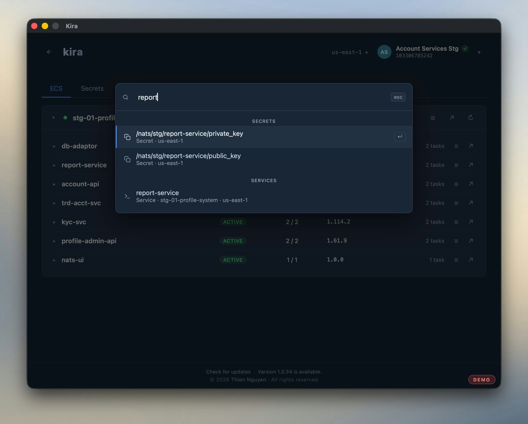 Kira — AWS, without the friction gallery image