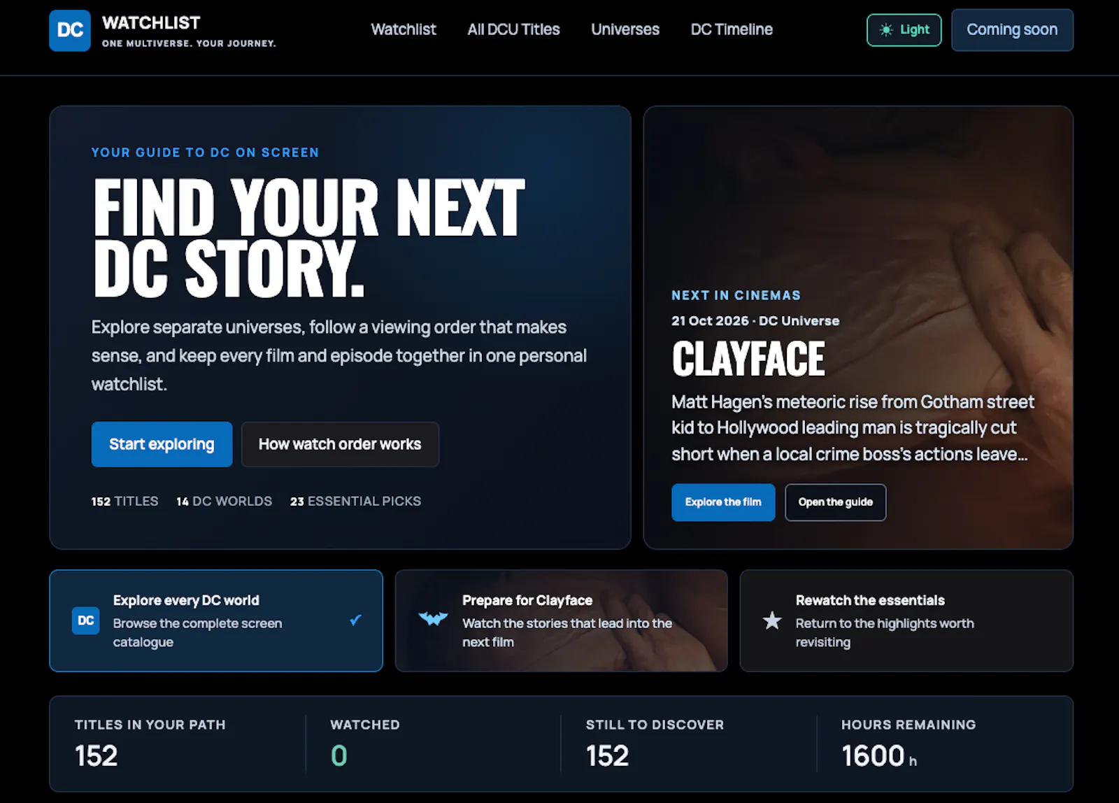 DC Watchlist screenshot 1