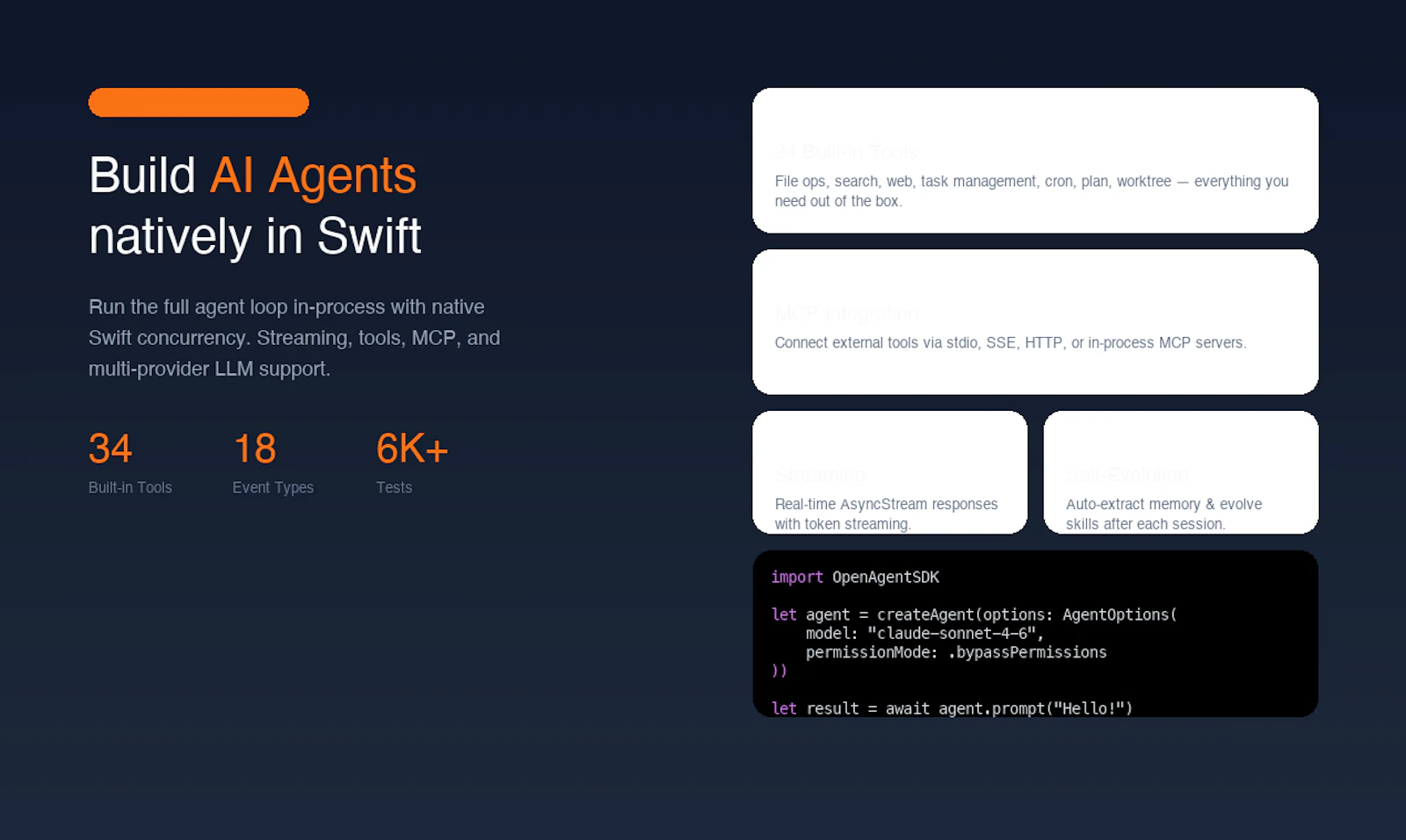 OpenAgent SDK for Swift screenshot 2