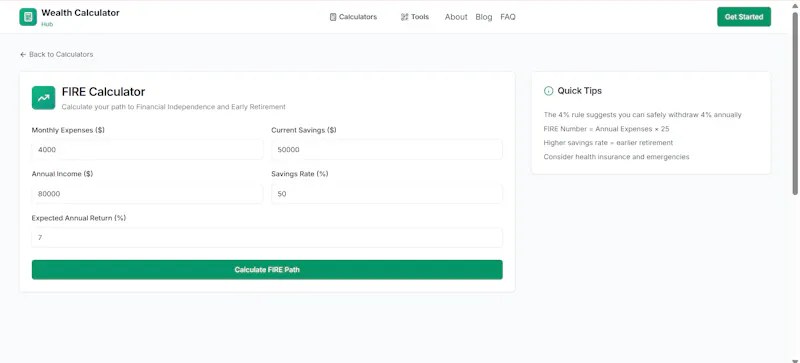 Wealth Calculator Hub screenshot 8