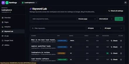 Rankforge — SEO, AEO & GEO platform gallery image
