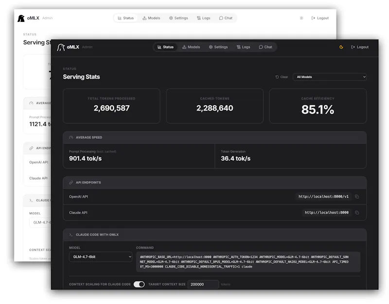 oMLX screenshot 1