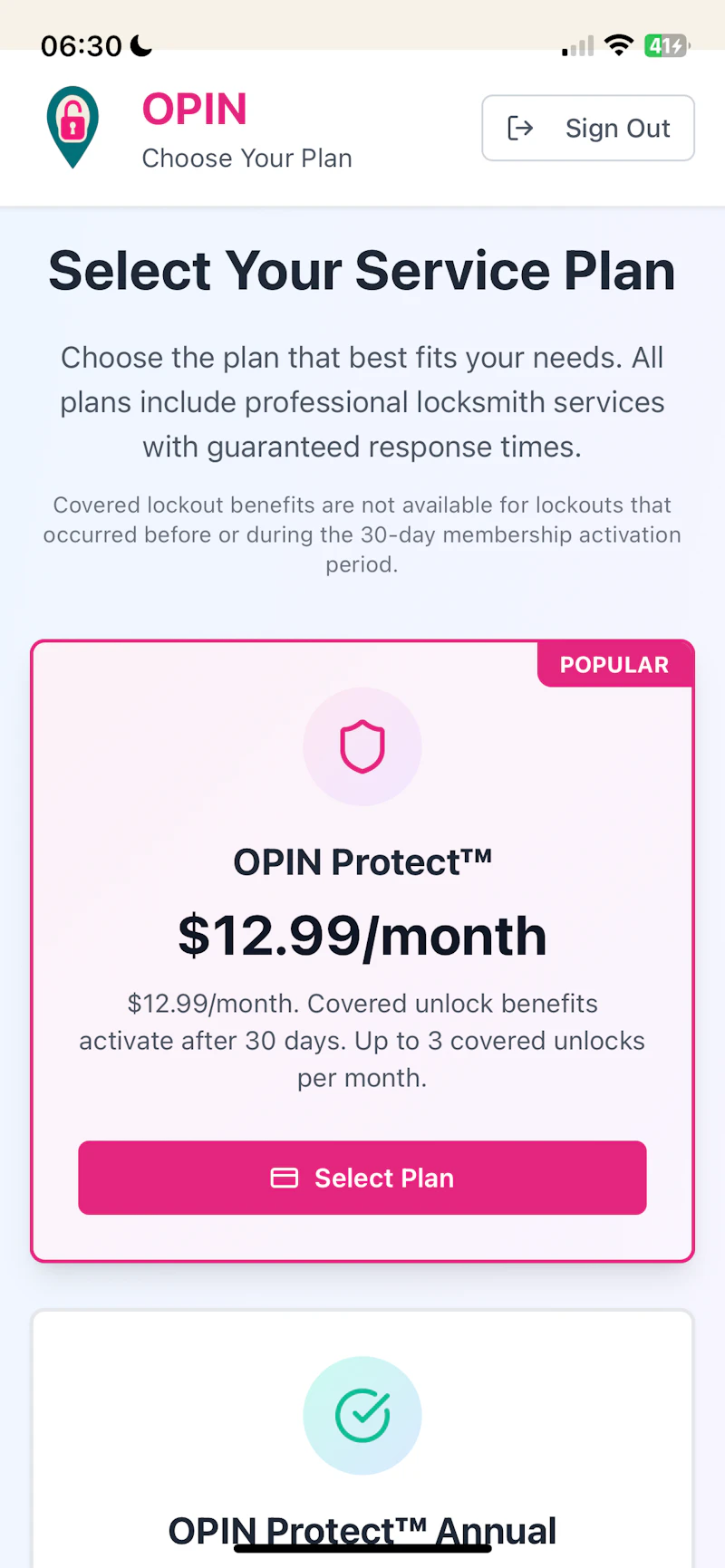 OPIN Unlock screenshot 3