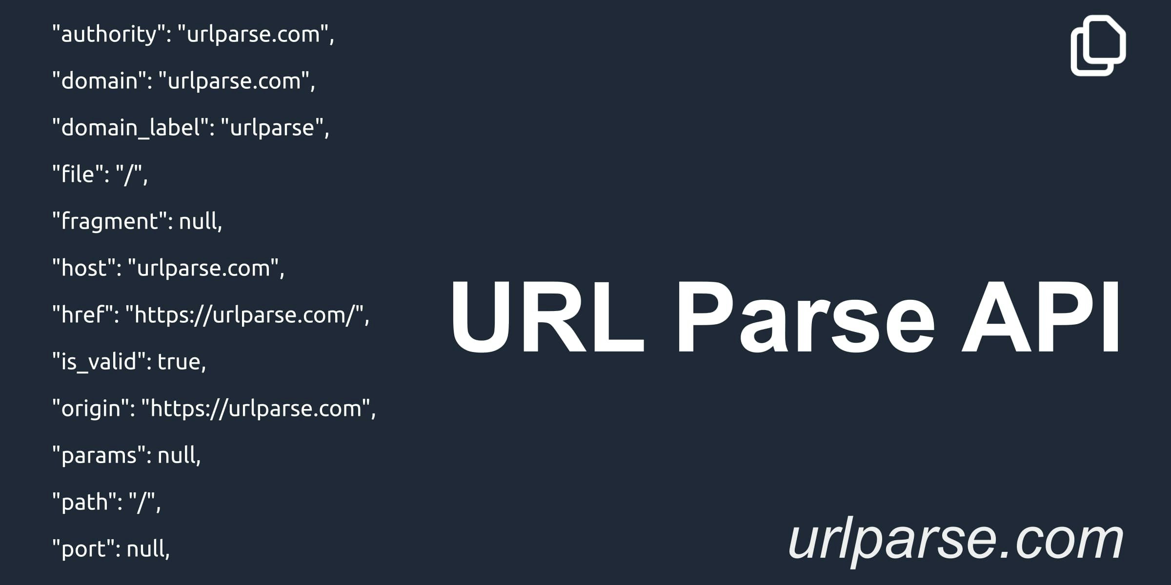 URL Parse API
