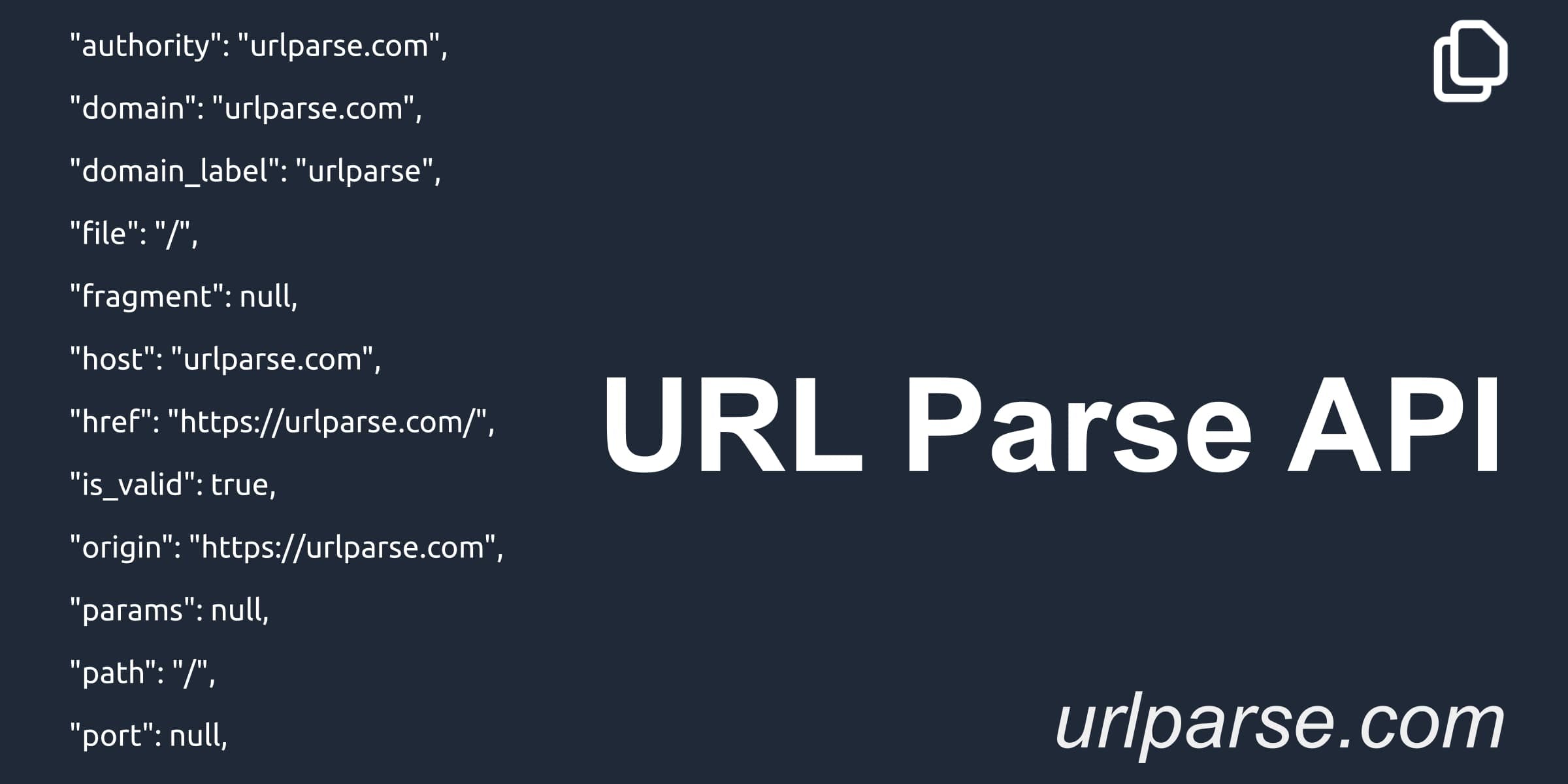 URL Parse API media 1