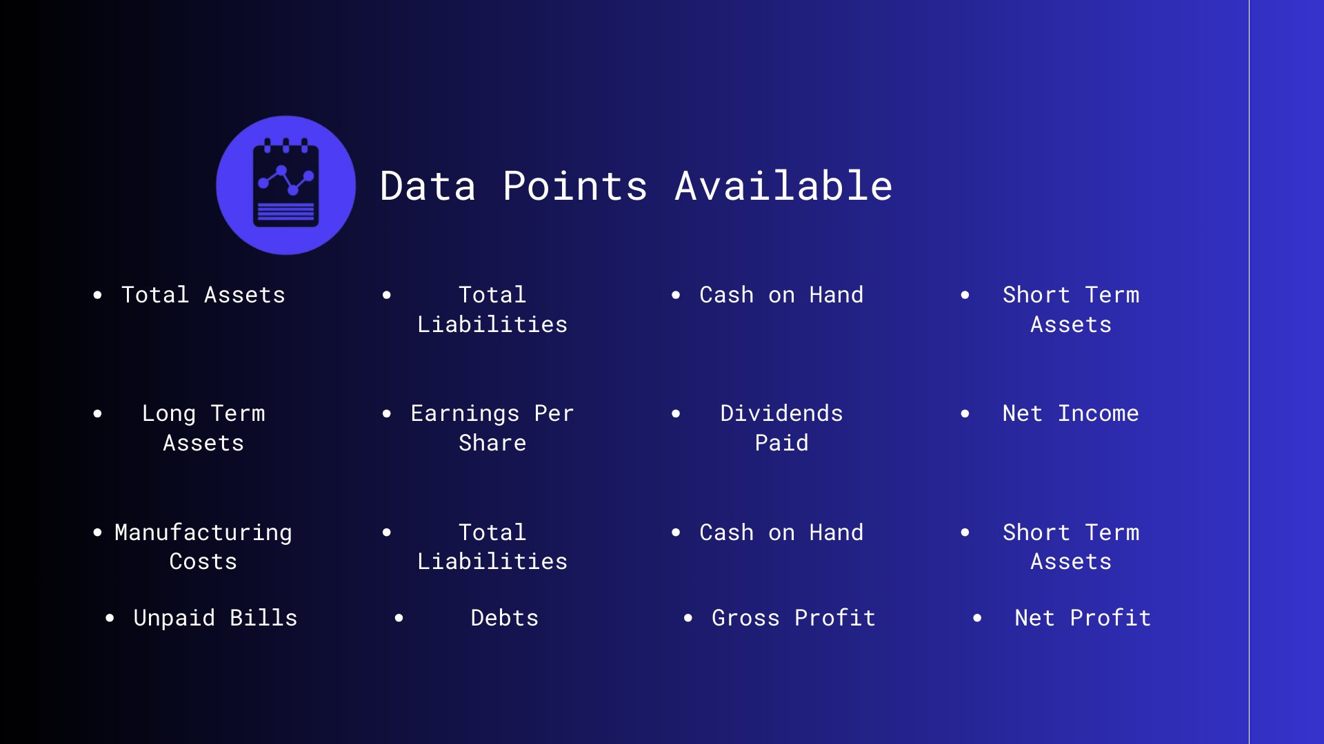 SEC Financial Reports API - Screenshot 4 showing product features and functionality