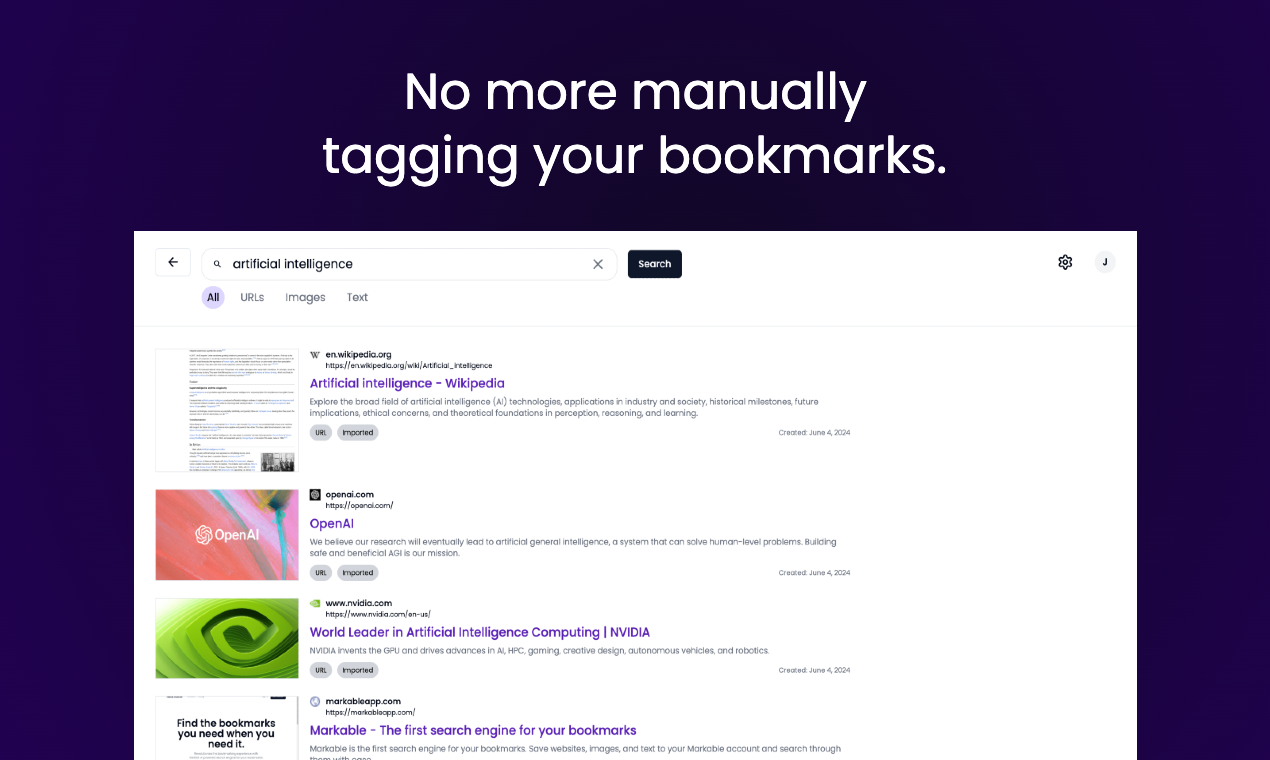 Snapmark - El primer motor de búsqueda con AI para sus marcadores media 3