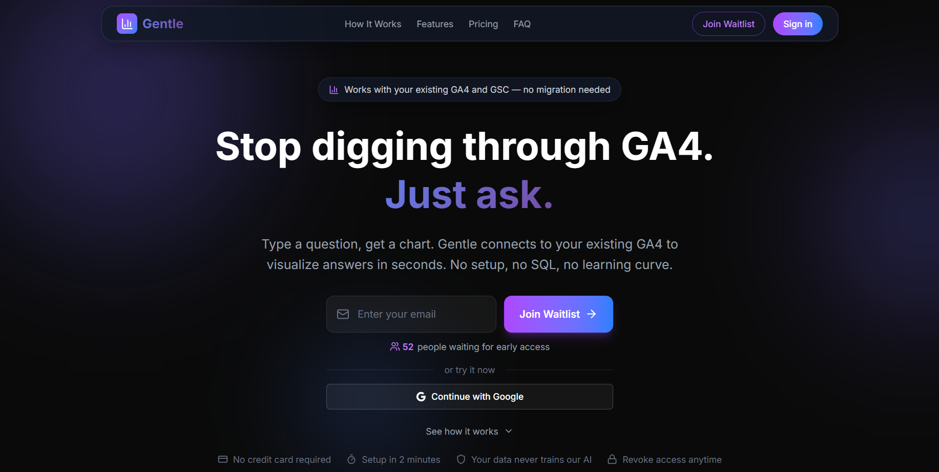 Gentle - Main product screenshot demonstrating key features and user interface