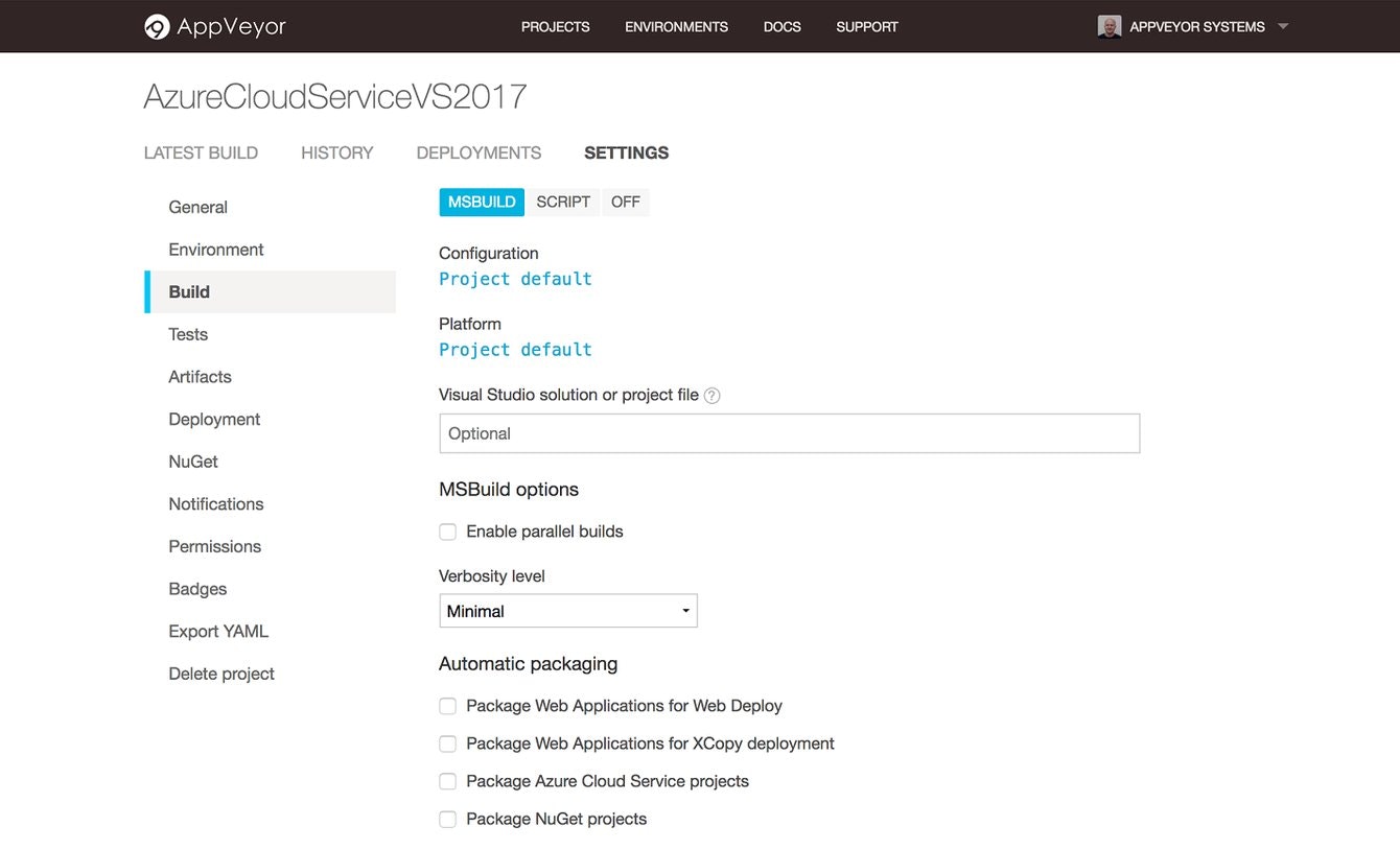 AppVeyor gallery image